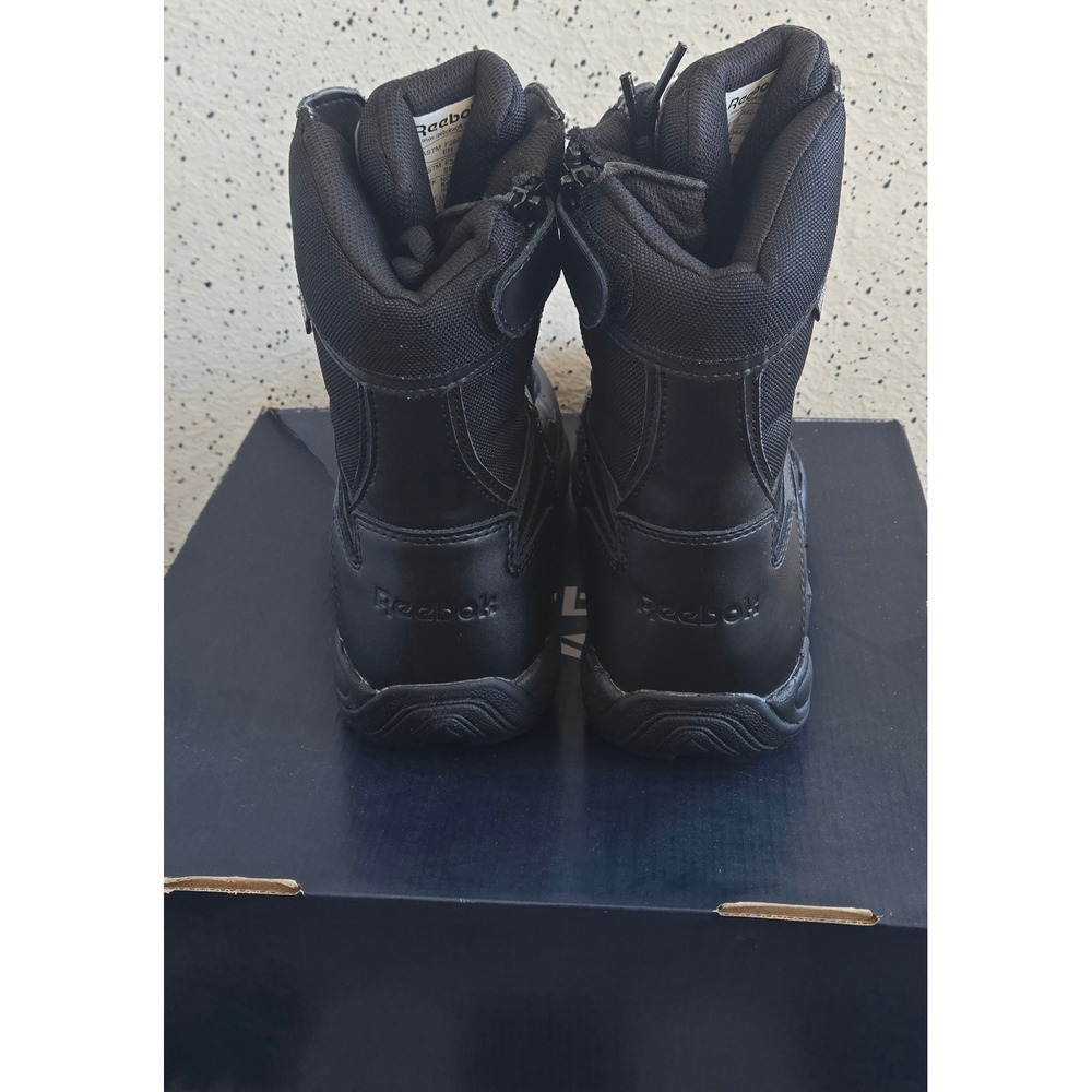 Reebok Rapid Response RB RB8877 Mens 8.5 Waterproof Tactical Side Zip BootsBlack - Picture 4 of 9